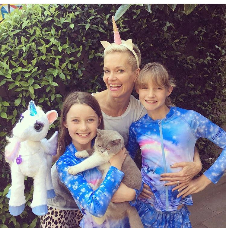 Jessica Rowe and her Unicorn girls