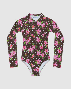 Bahamas Girls Surf Long Sleeve Swimsuit