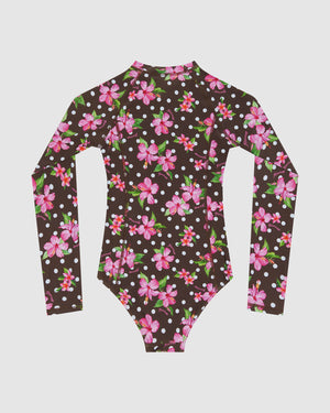 Bahamas Girls Surf Long Sleeve Swimsuit