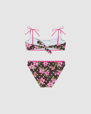 Bahamas Girls Surf Long Sleeve Rash Top and matching Bikini Set