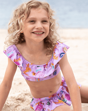 Beach Treasures Bikini with Frill Top and Skirted Pant