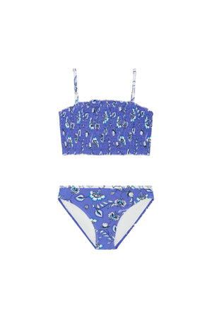 Girls Bikini and Rash Top Set - Boho Print