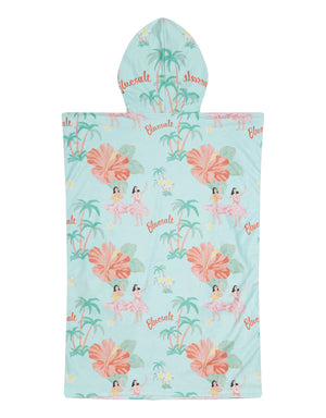 Hula Girl Poncho Cover Up