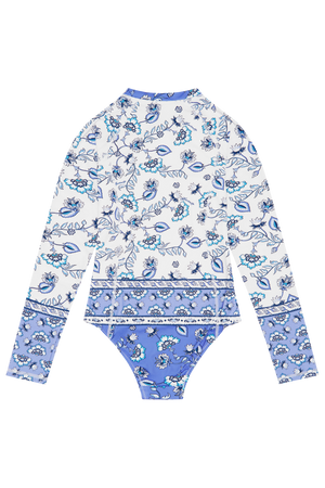 Boho Print One Piece Surf Swimsuit