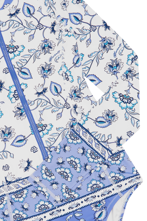 Boho Print One Piece Surf Swimsuit
