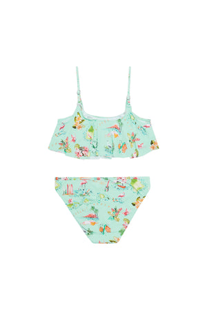 Island Life Frill Bikini and Rash Top Set