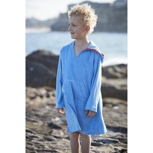 Blue Hooded Boys and Girls Coverup *