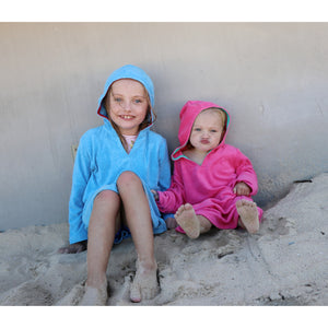 Blue Hooded Boys and Girls Coverup *