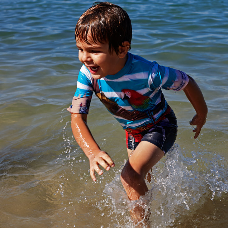 Boys Pirate Rash Swimsuit Perfect for dress up Bluesalt Beachwear
