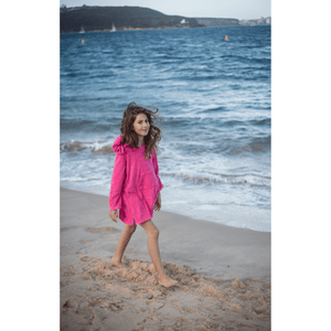 Pink Hooded Coverup *