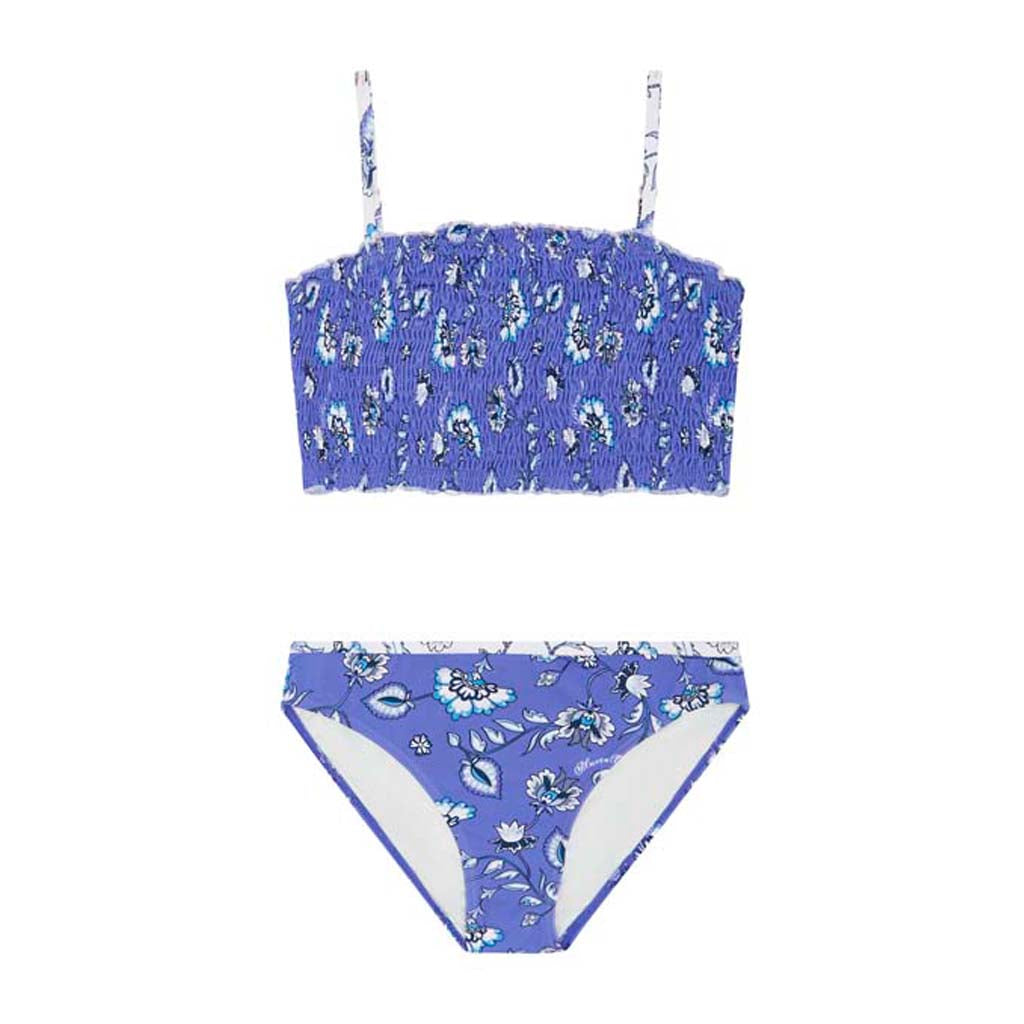 Girls Ruched Bikini - Boho Print