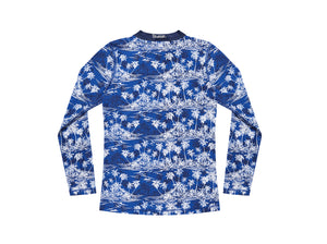 Girls Long Sleeve Rash Top  - Hawaiian Vibes
